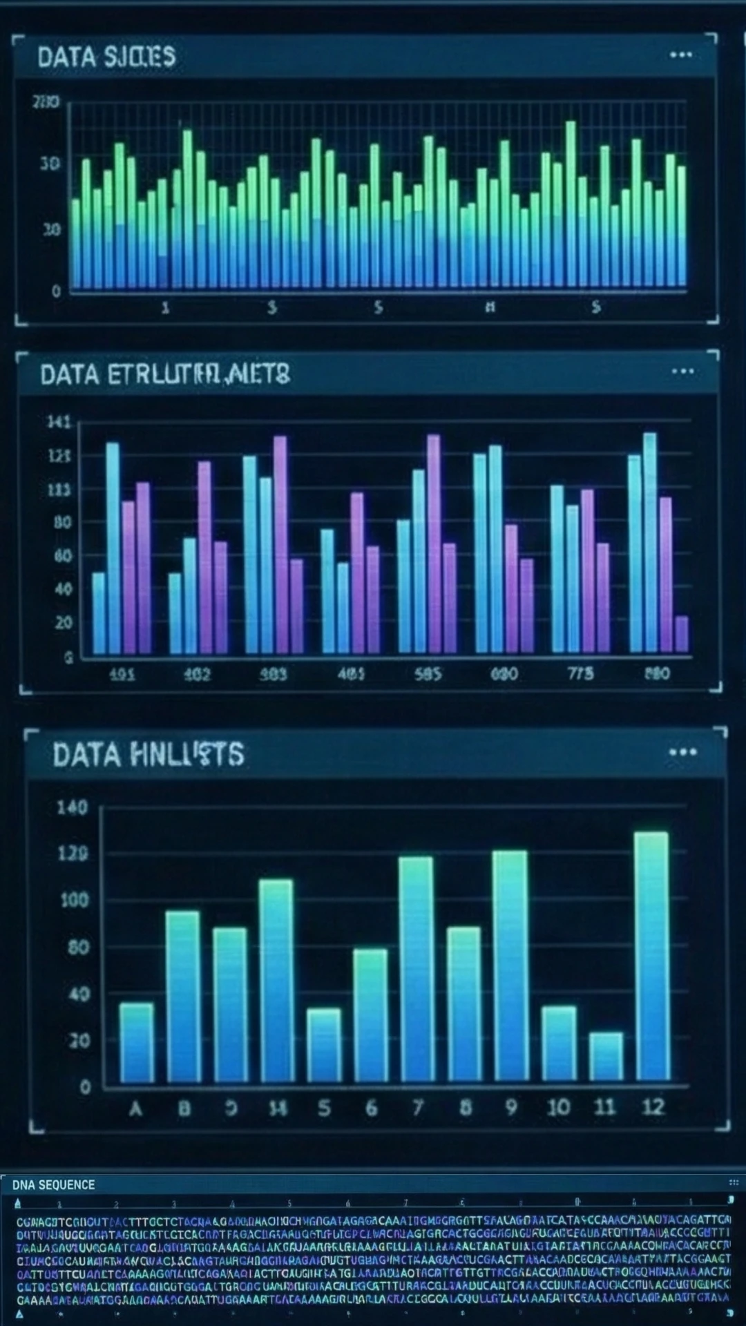 A computer screen showing complex data visualization